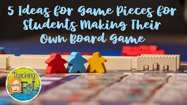 5 Ideas for Game tokens for students making their own board game