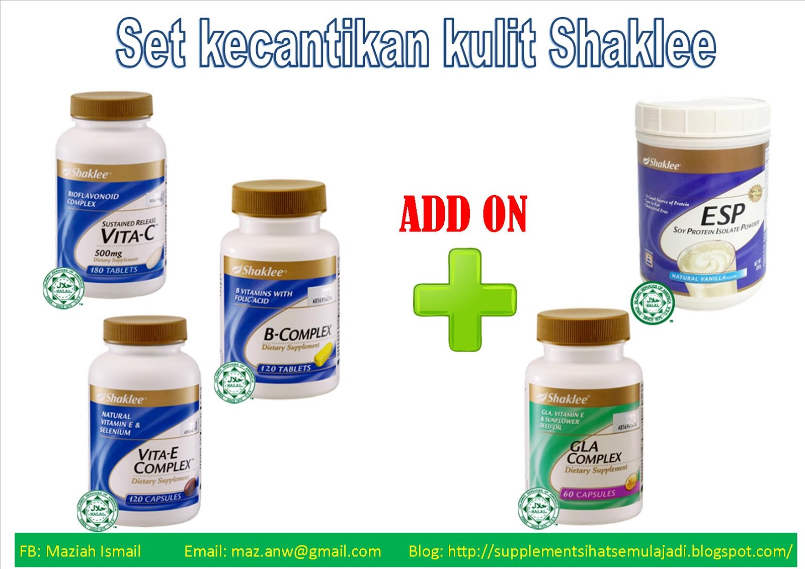 Supplement Sihat Semulajadi: Set Kecantikan Kulit Shaklee