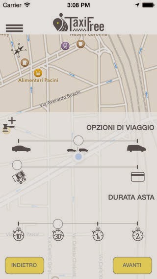 L'app TaxiFree per iPhone e iPad