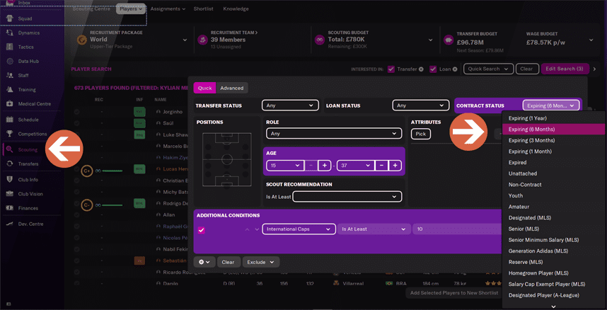 Football Manager Scouting