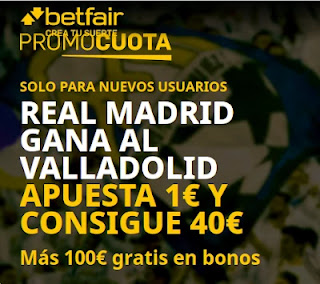 betfair promocuota Real Madrid gana Valladolid 20 febrero 2021