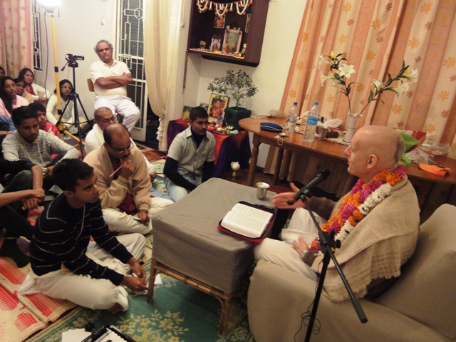 Sankarshan Das Bhagavad-gita Lecture, Home Program,Mauritius
