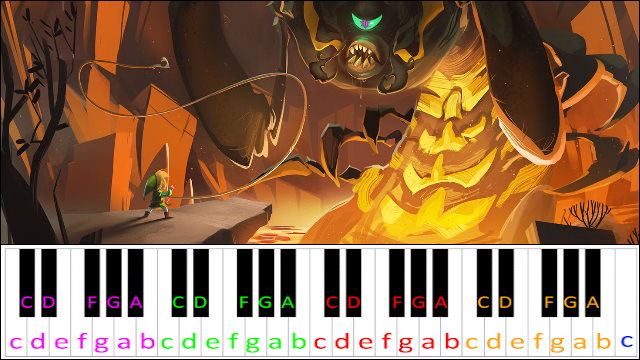 Gohma Battle Second Half (The Legend of Zelda: The Wind Waker) Piano / Keyboard Easy Letter Notes for Beginners