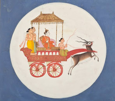 Chandra Dev in his chariot