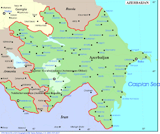 Carte de Azerbaïdjan Departement