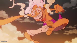 ワンピース アニメ 1110話 ルフィ ギア5 解放の戦士 ニカ ONE PIECE Episode 1110 Luffy gear 5 nika