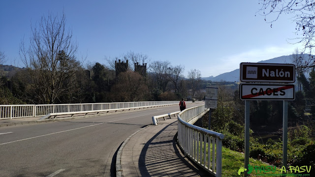 Puente sobre el Río Nalón a su paso por Caces