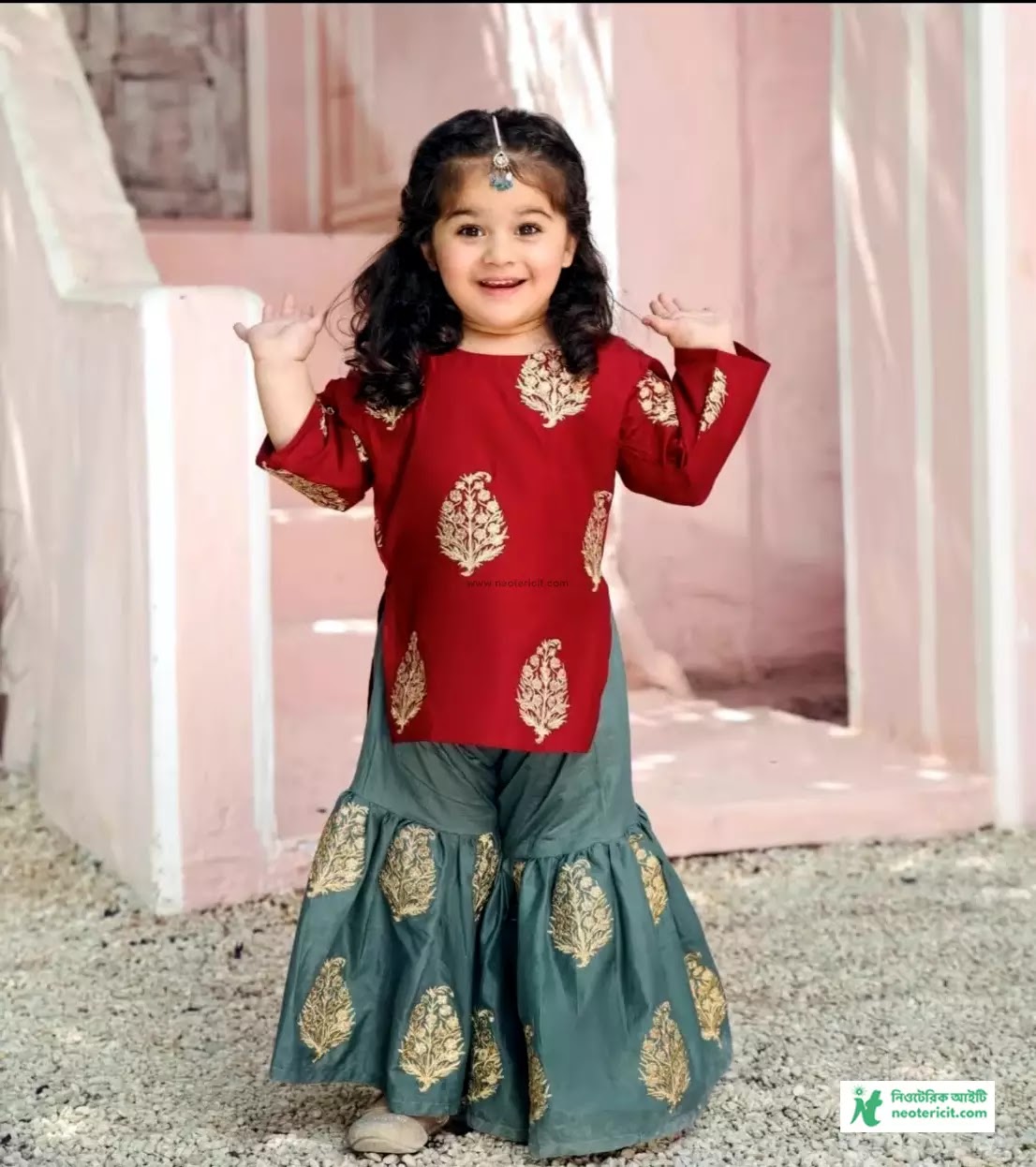 Sharara Dress Baby - Sharara Dress for Kids - Sharara Dress for Kids - Sharara Dress Collection - Sharara Dress Design - Sharara Dress Pick - sharara dress - NeotericIT.com - Image no 5