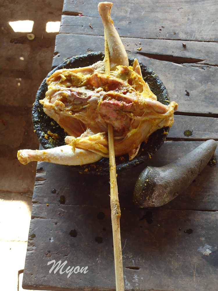 Bakakak ayam kampung ( Ayam bakar ) acara hari minggu di 