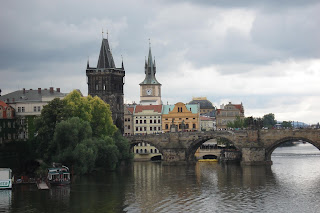 the Charles Bridge in Prague