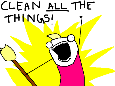 Clean ALL the Things by Allie Brosh