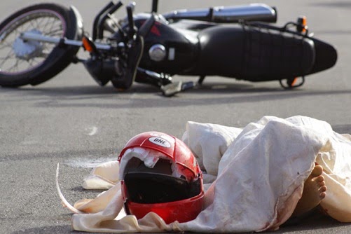 aumento de motos em acidentes