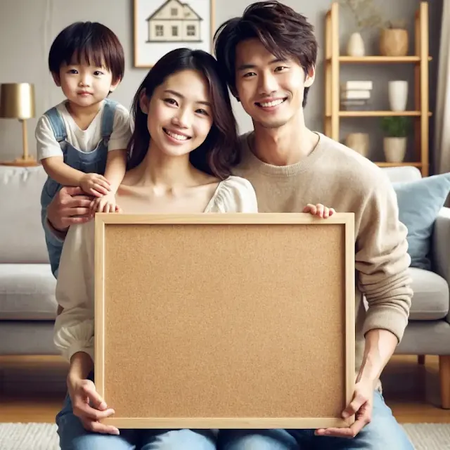 Family,Asians,Message Board,AI Image, Free Stock Photo05