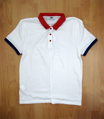 White skinny polo from Topman