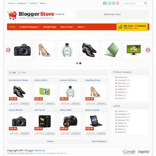 Blogger Store V2 Template