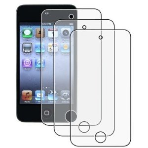 LE 3PCS LCD Full Cover Screen Guards / Protectors for Apple iPod Touch 4 / 4G / 4th Gen Generation