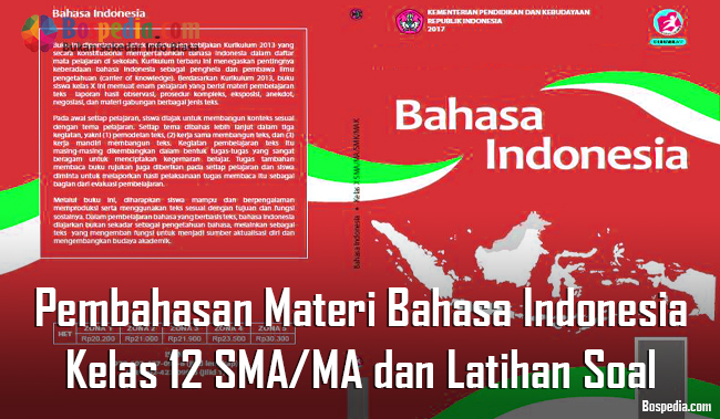 Lengkap - Pembahasan Materi Bahasa Indonesia Kelas 12 SMA/MA dan