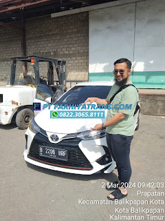 Kirim mobil Toyota Yaris dari Jakarta tujuan ke Balikpapan dgn kapal roro estimasi pengiriman 2-4 hari.