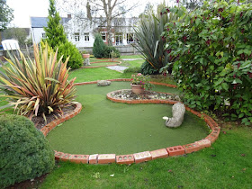 Miniature Golf course at Puckpool Park in Ryde on the Isle of Wight