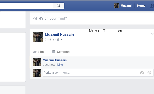 How To Post Blank Status And Blank Comment By MuzamilTrick.com