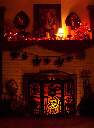  Halloween  Fireplace  Halloween  Decorations  Ideas 