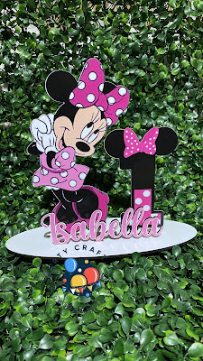 Centro de mesa Minnie 1 añito