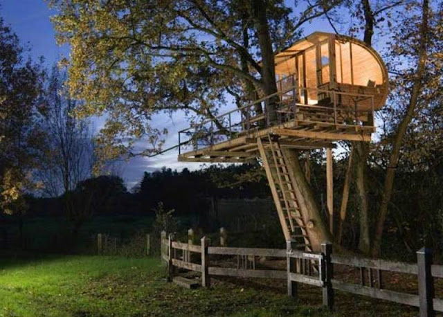 A special tree house for rest time