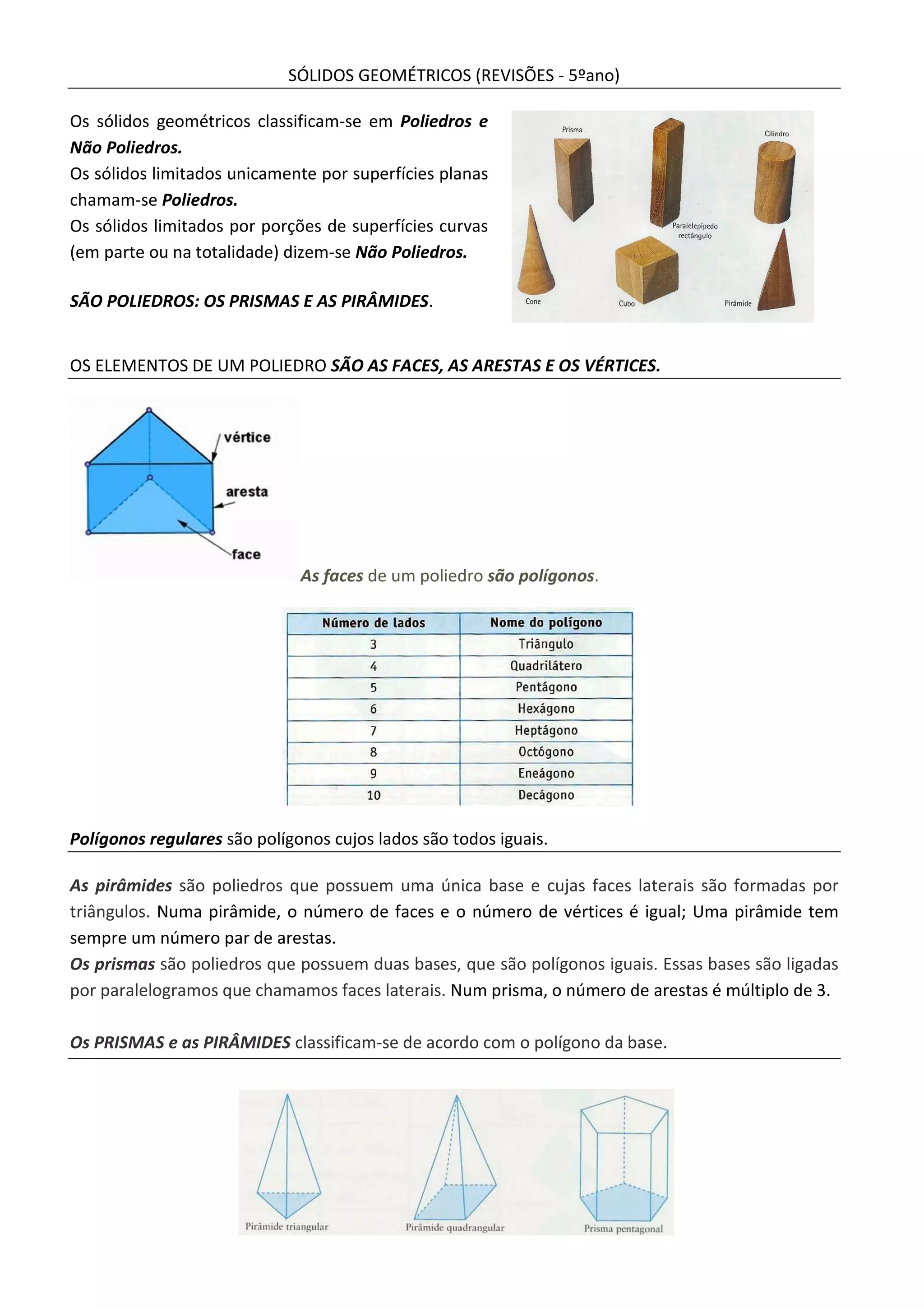 atividades com sólidos geométricos 5o ano - com gabarito