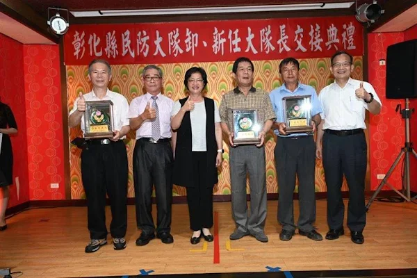 ▲感謝民防大隊所有弟兄，協助彰化縣的治安及交通工作奉獻心力。（記者林明佑翻攝）