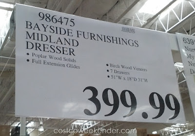 Deal for the Bayside Furnishings Midland Dresser at Costco