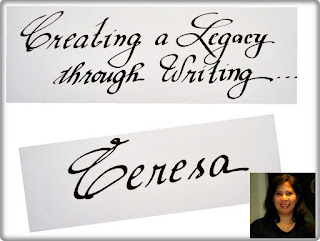 Simplymarrimye's Creating A Legacy Through Writing / Tere's handwriting