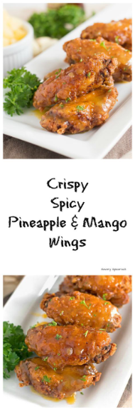 Spicy Pineapple and Mango Wings