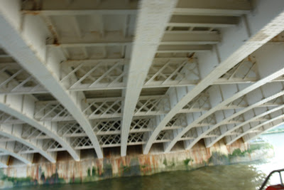 The under-side of a Bridge on the Thames in London