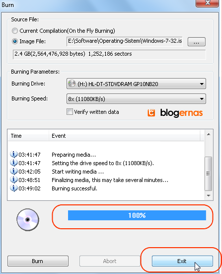 Cara Enteng Burning File Image ISO ke DVD (Full Gambar Tutorial)