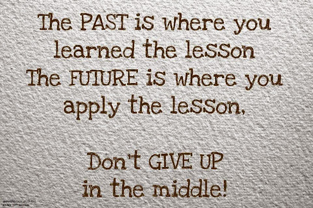 past, learned, lesson, future, 