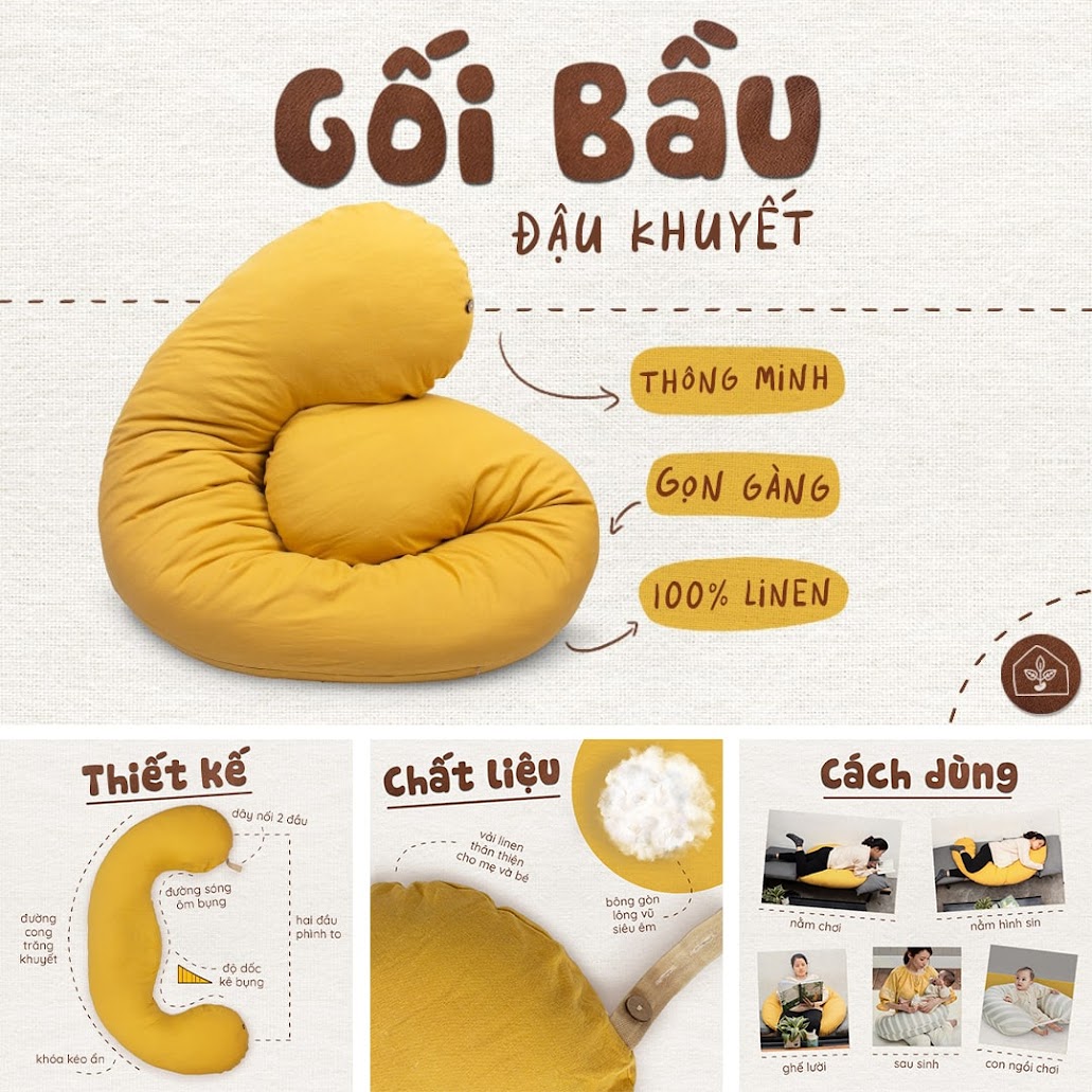 [A159] Bà Bầu mua gối ôm chữ c loại nào tốt nhất