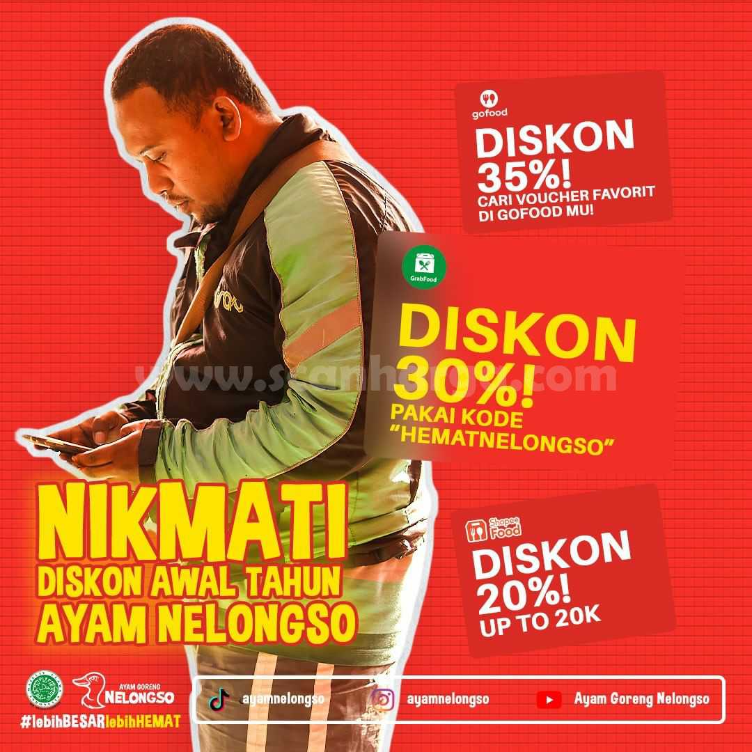 AYAM NELONGSO Promo ONLINE DELIVERY DISKON hingga 35%