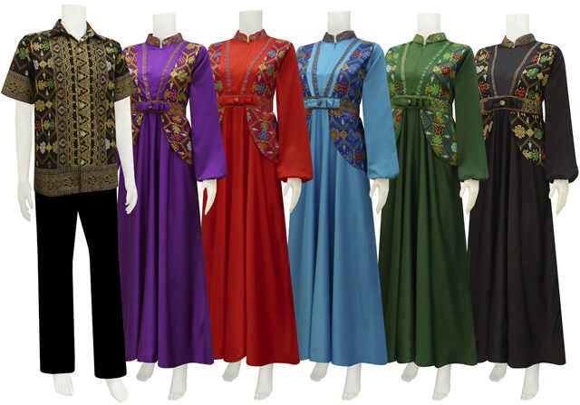  Model  Baju  Gamis  Batik Motif  Etnik Batik Bagoes Solo