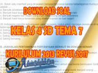 Download Soal Kelas 4 Tema 7 Kurikulum 2013 Revisi 2017 Lengkap