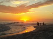 As we continued to walk, we saw a group out on the beach for the sunset.