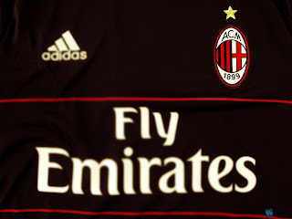 AC Milan Black Adidas Uniform HD Wallpaper