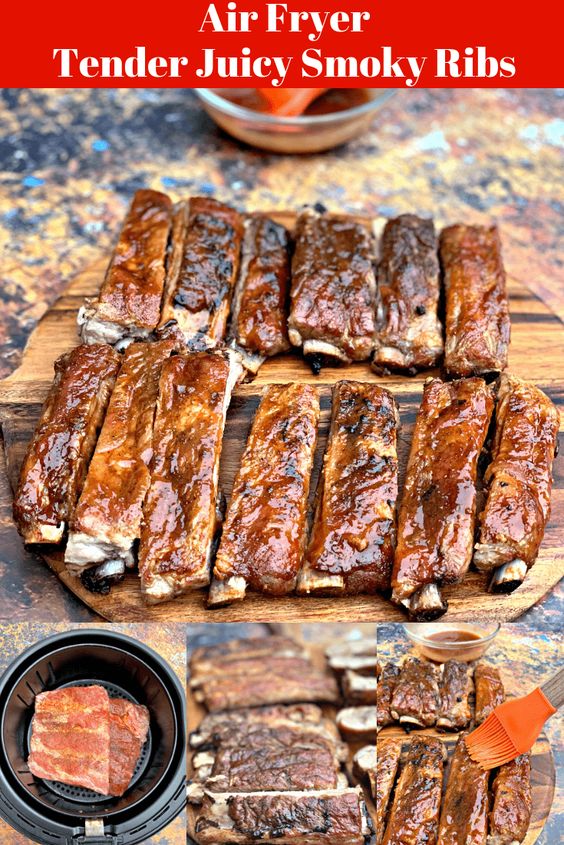 Air Fryer Tender Juicy Smoked BBQ Ribs is a quick and easy recipe that will show you how to make baby back or spare country pork ribs in the air fryer. You can use Power Air Fryer, Cooks Essential or any branded air fryer. Take your pick of boneless or bone-in ribs. Make sure to drizzle them in BBQ sauce. #StaySnatched #AirFryerRibs #AirFryer #AirFryerRecipes