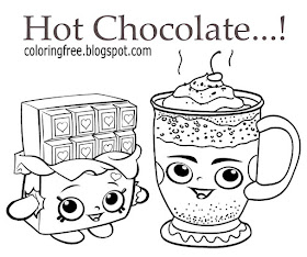 Candy cartoon sweet clipart color online free cute chocolate hot drink coloring images for girls art