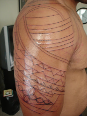 this is the finish product for nowits the basic outline star outline tattoo