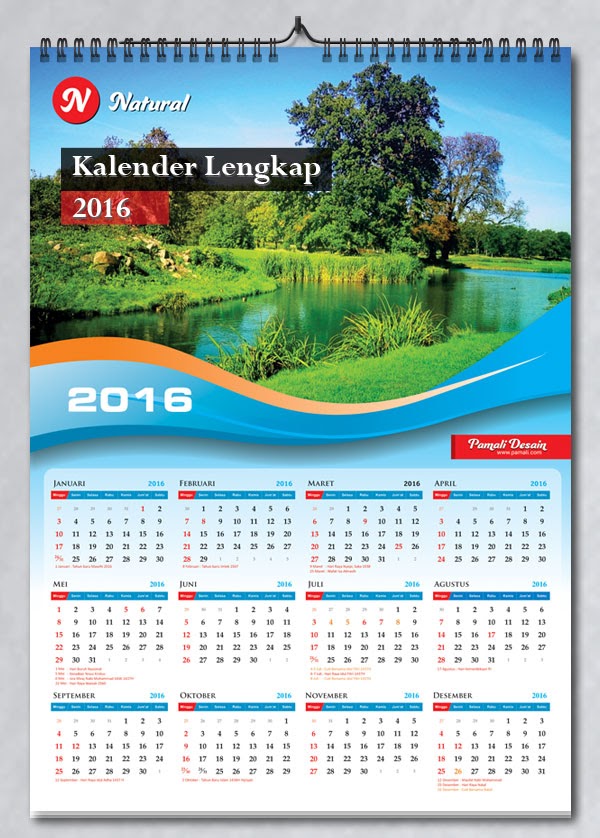  Download  Desain  Kalender  2019 Tanggalan Hijriyah 