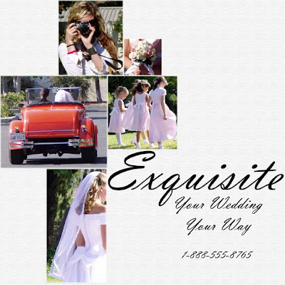 This was a sample layout to show how a wedding photographer might use a 