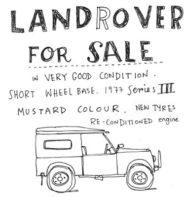 land rover poster