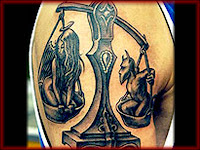 Zodiak Tattoos Gallery - Libra Tattoo 