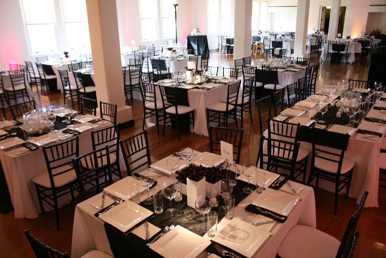 black and white wedding venues