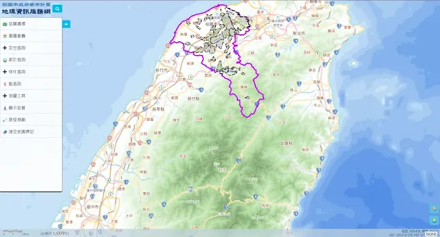 桃園市政府都市計畫地理資訊服務網 桃園市政府都市計畫地理資訊服務網介面-EricZhang